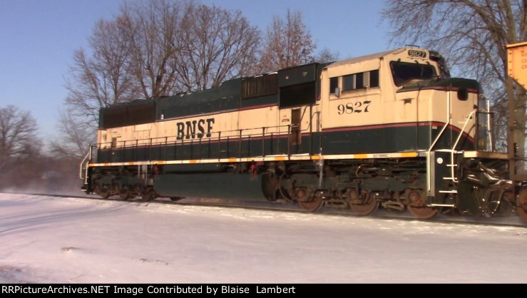 BNSF coal train DPU